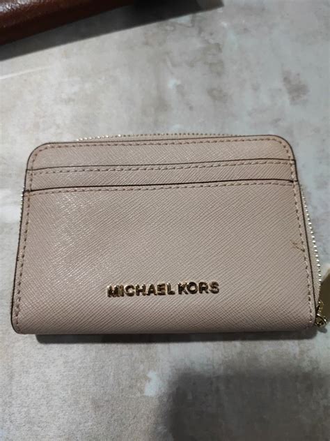 michael kors card holder silver|Michael Kors card holder wallet.